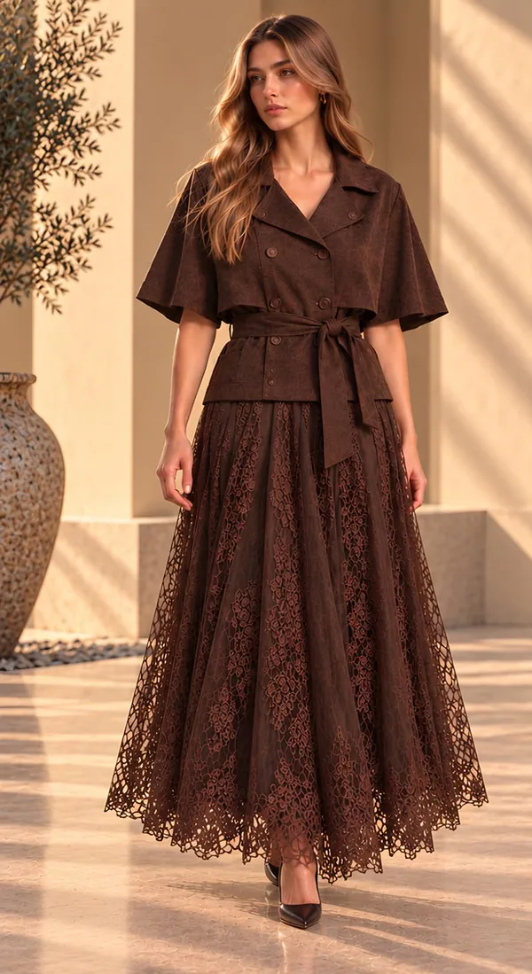 Mocha Lace, face